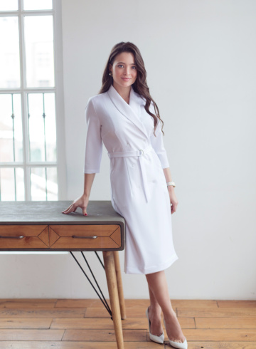 стильный медицинский халат 013-1